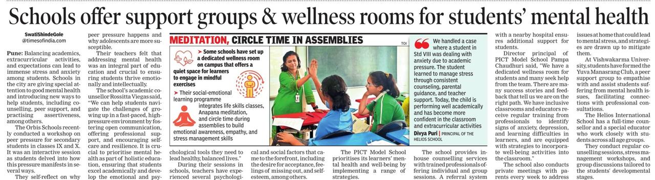 Times-Article-Wellness Rooms for student mental health