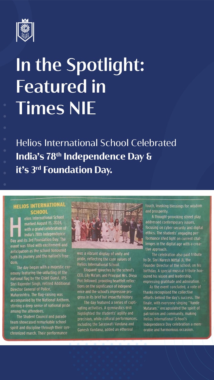 Times-NIE-Article-Independance Day and Foundation Day Celebration