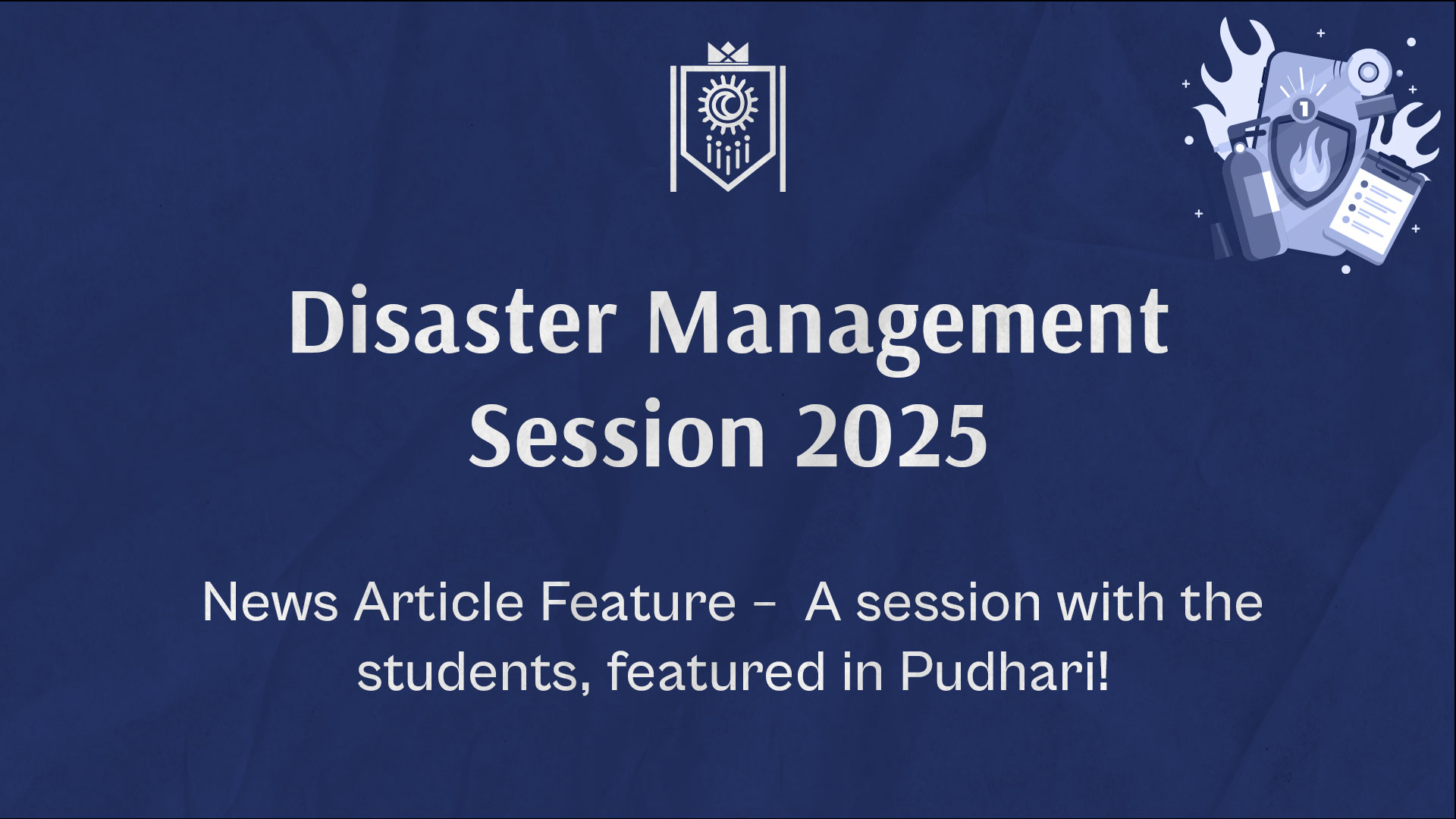 Disaster Management Session At Helios International School